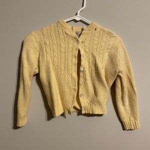 vintage yellow cardigan